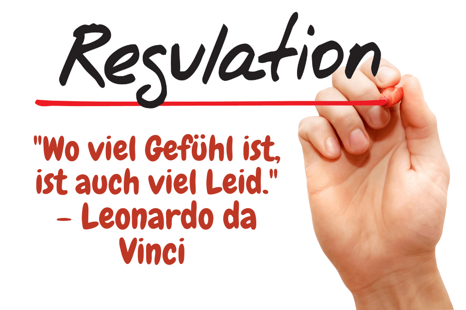 Regulation "Wo viel Gefühl ist, ist auch viel Leid." - Leonardo da Vinci 